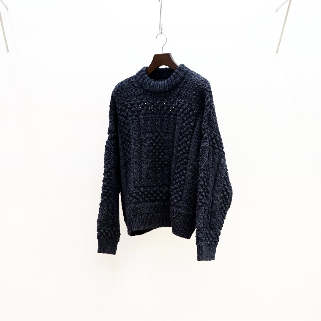 UNUSED Aran Sweater(US2369)/Charcoal Black