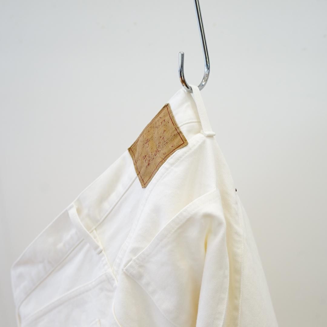 UNUSED (桼)14oz Denim buggy pants (UW1180)/White