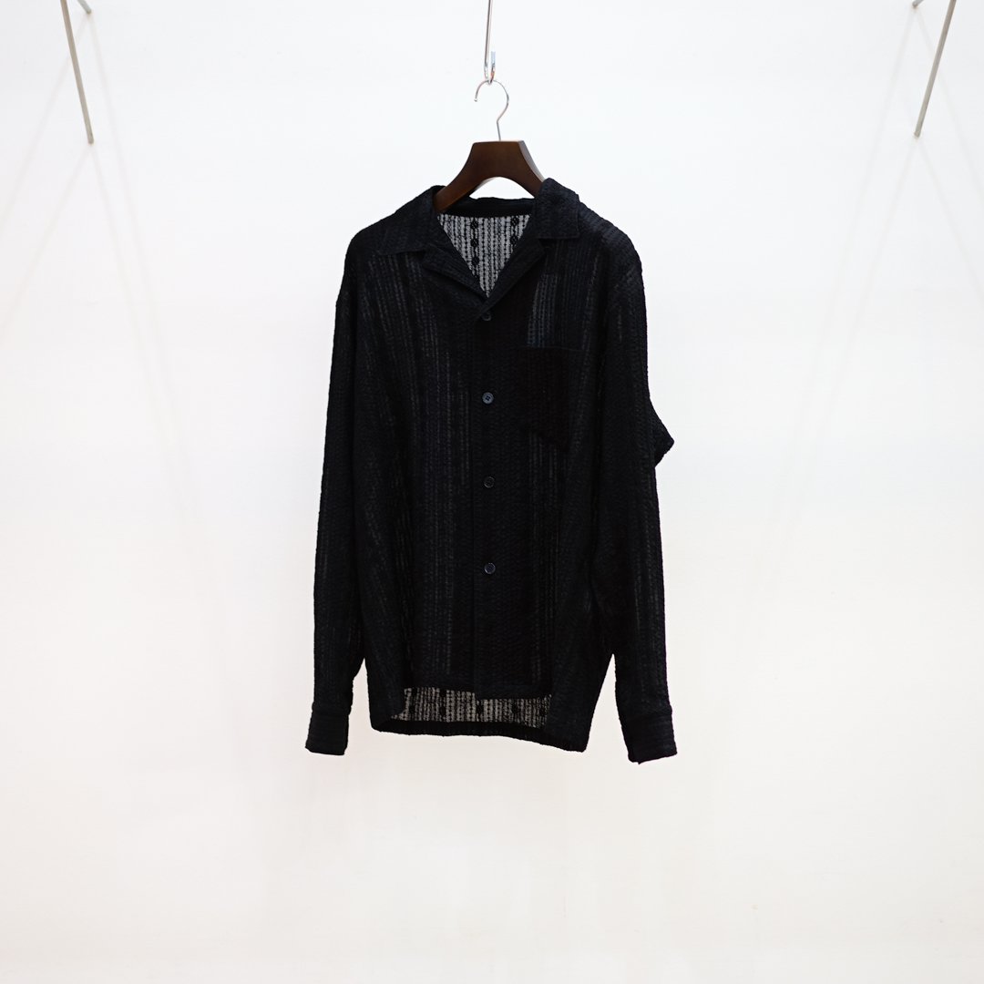 UNUSED Long Sleeve lace shirts(US2439)/Black