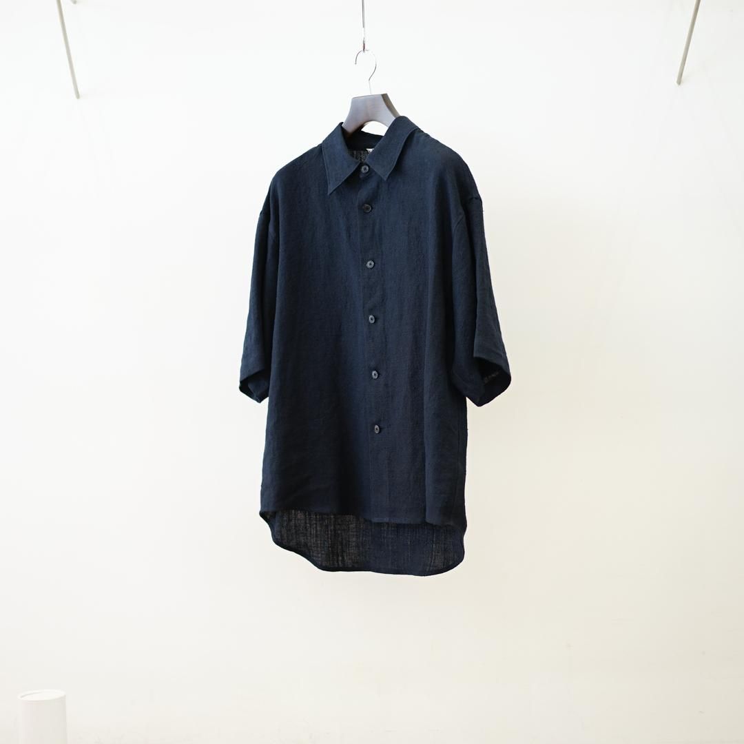 AURALEE (オーラリー)Linen Silk Tweed Half Sleeve Shirt AURALEE (オーラリー)Linen Silk Tweed Half Sleeve Shirt
