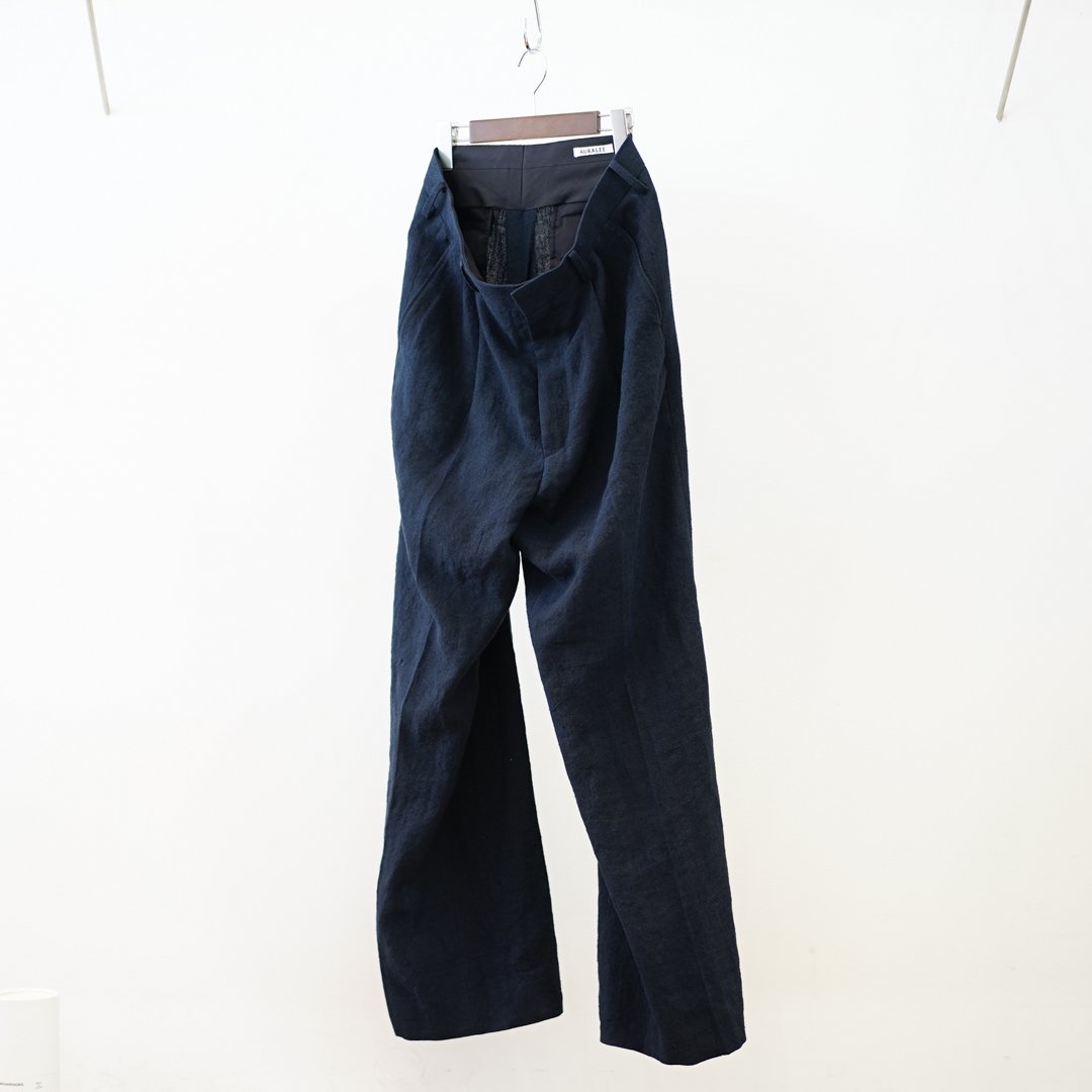 AURALEE (꡼)Line Silk Tweed Slacks(A24SP02LS)/Dark Navy