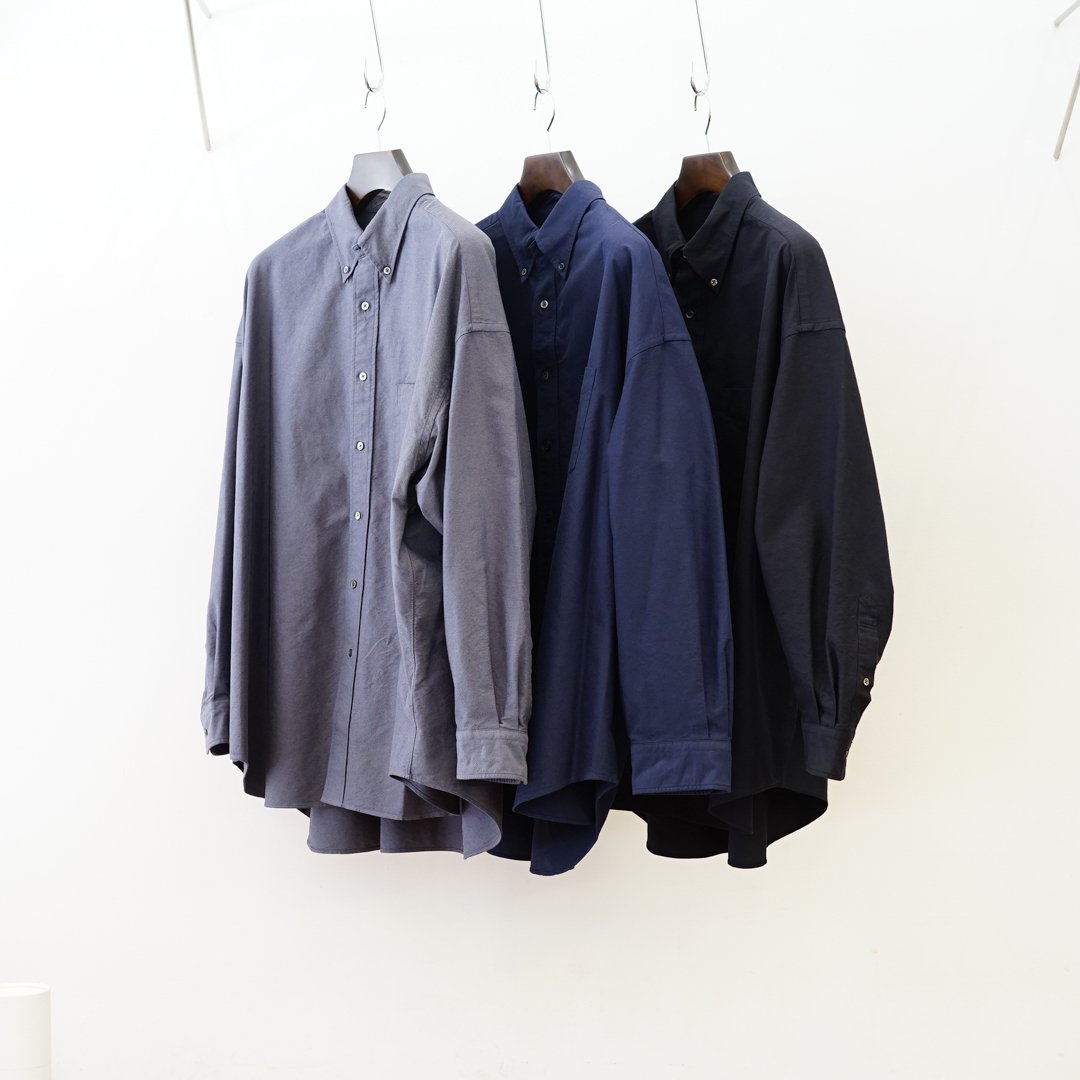 Graphpaper(グラフペーパー)Oxford Oversized B.D.Shirt  (GM-243-50021B)/C.Gray/Navy/Black/