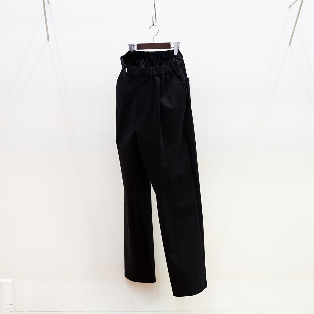 Graphpaper Compact ponte Wide Chef Pants(GM241-40178B)/Black