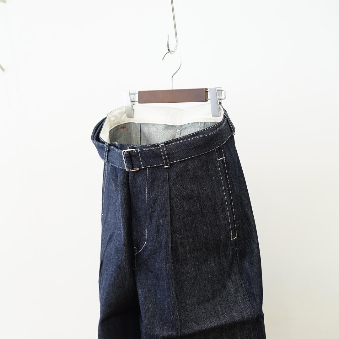 Graphpaper (グラフペーパー) Salvage Denim Belted Pants(GU243-40192RB)/Rigid