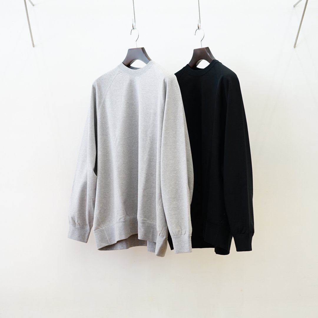 Graphpaper (եڡѡ)Ultra Compact Terry Crew Neck Sweater (GM243-70142)/H.Gray/Black/