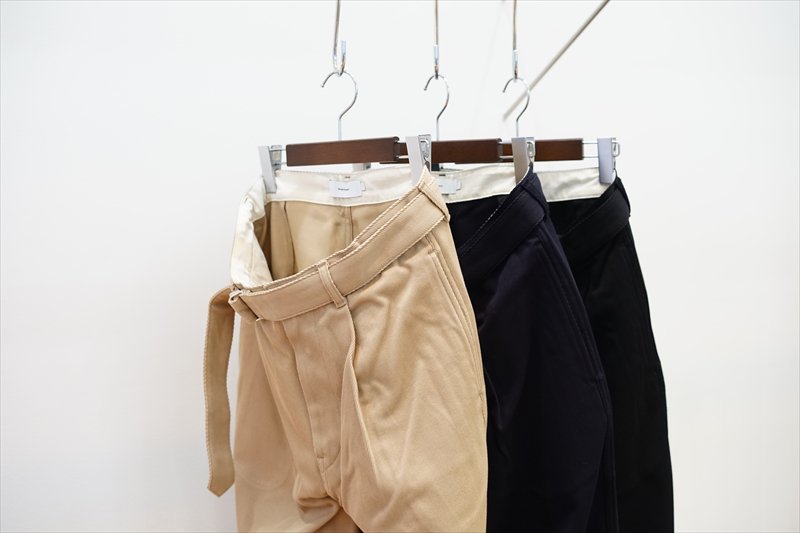 Graphpaper(グラフペーパー)Hard Twill Belted Pants/Beige/Navy/Black