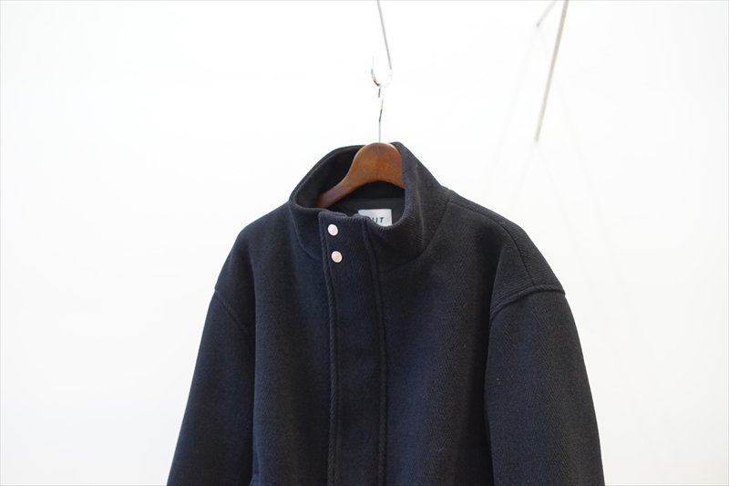 kiit(キート)W/N Herringbone Pile Melton Drizzler Jacket/Black