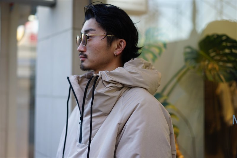 kiit(キート)P/N Peach Skin Anorak Down Blouson/L.Beige