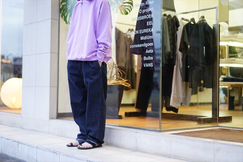 Graphpaper(グラフペーパー) Colorfast Denim Baggy Chef Pants/Indigo