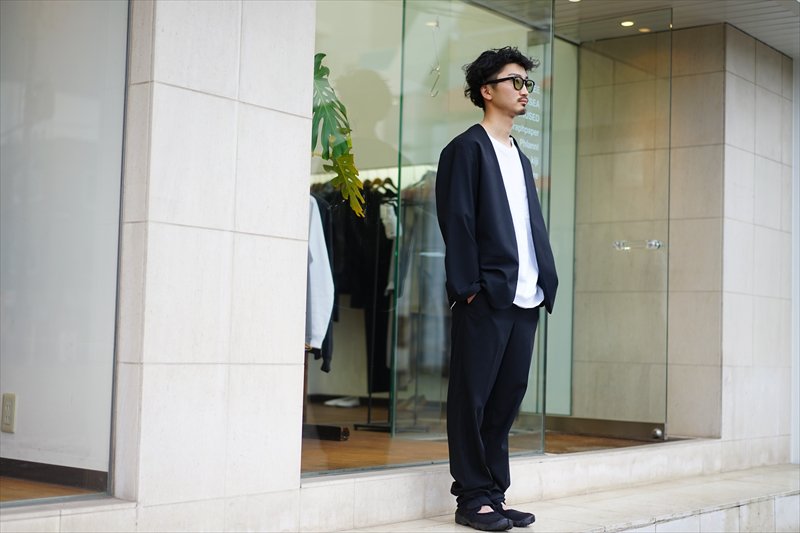 INVERT(インバート)W/WOOL COLLARLESS JACKET-