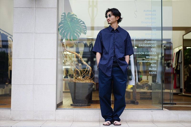 13周年記念イベントが グラフペーパー Broad oversized Shirt BRICK