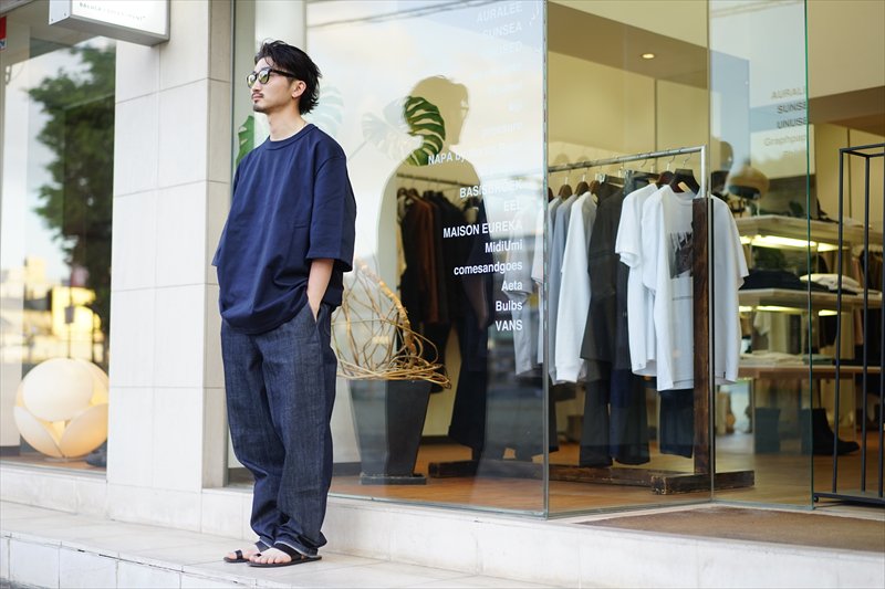 CAMIEL FORTGENS(カミエルフォートヘンス)GRANDPA PANTS DENIM/Dark Blue