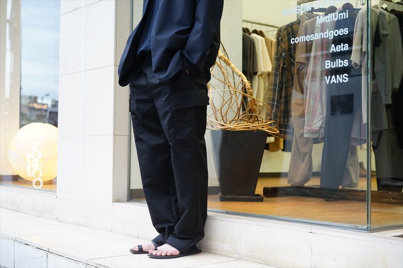 送料無料・名入れ彫刻 Double Plain Weave Pants GM213-40123 グレー