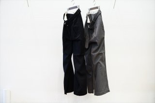 Graphpaper(グラフペーパー)Hard Twill Belted Pants/H.Charcoal/Black/(GM213-40002B)