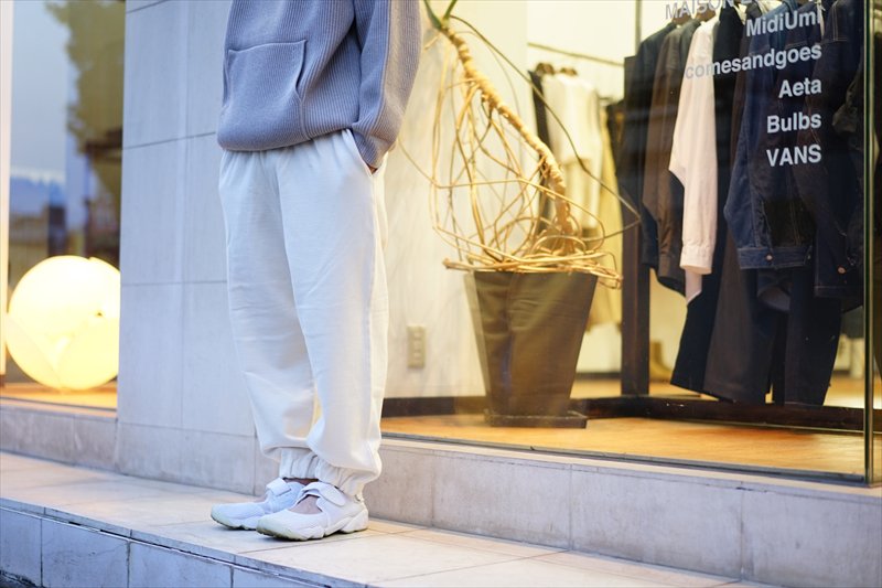 EASTFAREAST(イーストファーイースト) Model 013/Sweat Pants/Kinari