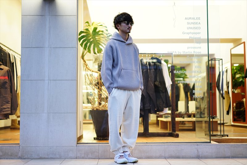 EASTFAREAST(イーストファーイースト) Model 013/Sweat Pants/Kinari