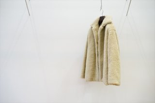 ［women's］AURALEE for women's(オーラリーウィメンズ)Shetland Wool Boa Big Blouson(A21AB01WB)/Lime Beige