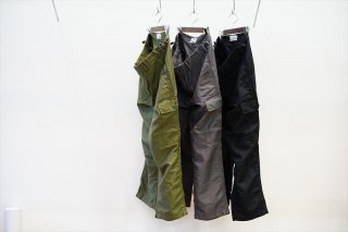 Graphpaper(グラフペーパー)Cotton Linen Moleskin Fatigue Pants(GM221-40095)/Khaki/C.Gray/Black/