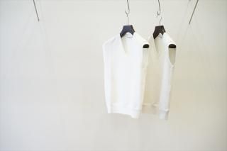 [о womenǣAURALEE for women(꡼)Light Flowy Sweat V-Neck Vest/White/Top Light Gray