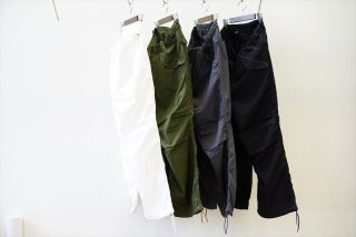 Graphpaper(グラフペーパー)Garment Dyed Poplin Millitary Pants(GU221-40064)/White/C.Gray/Khaki/Navy/