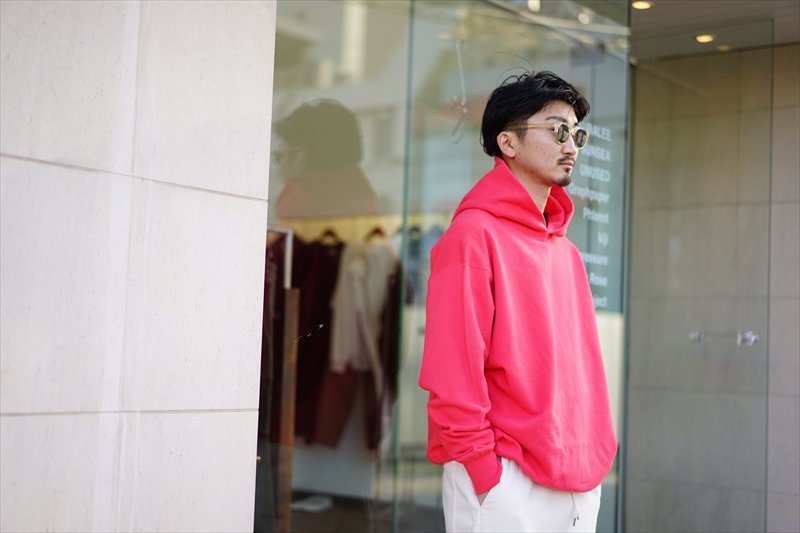 EASTFAREAST(イーストファーイースト)Model014 Baloon Hoodie/White/Botan