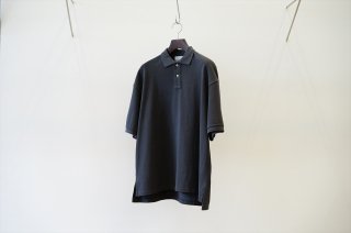 Graphpaper(グラフペーパー)Cotton Pique Jersey S/S POLO(GM221-70230)/C.Gray