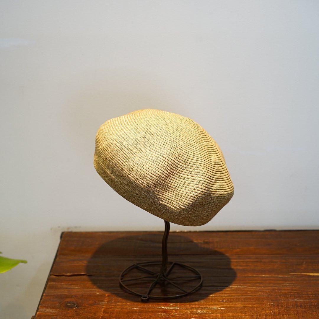 RIPRAP×COMESANDGOES BRAID BERET (PAPER) comesandgoes(カムズアンドゴーズ)Paper Blade Beret/L.Brown