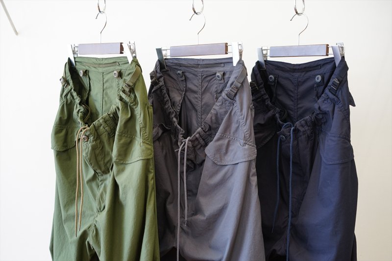 Graphpaper(グラフペーパー)Garment Dyed Poplin Millitary Pants 