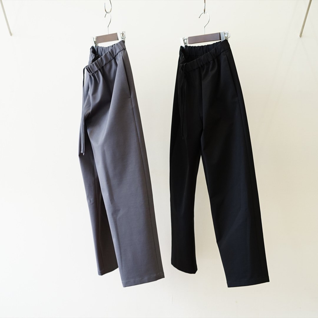 ［women's］Graphpaper for women's/Compact Ponte Easy Pants(GL223-40083B)/C.Gray/Black