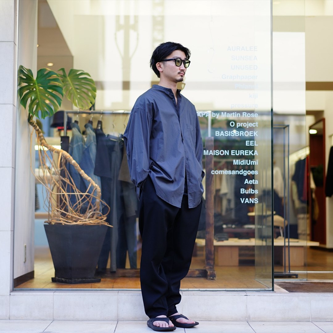 Graphpaper Scale Off Wool Tapered Slacks - スラックス