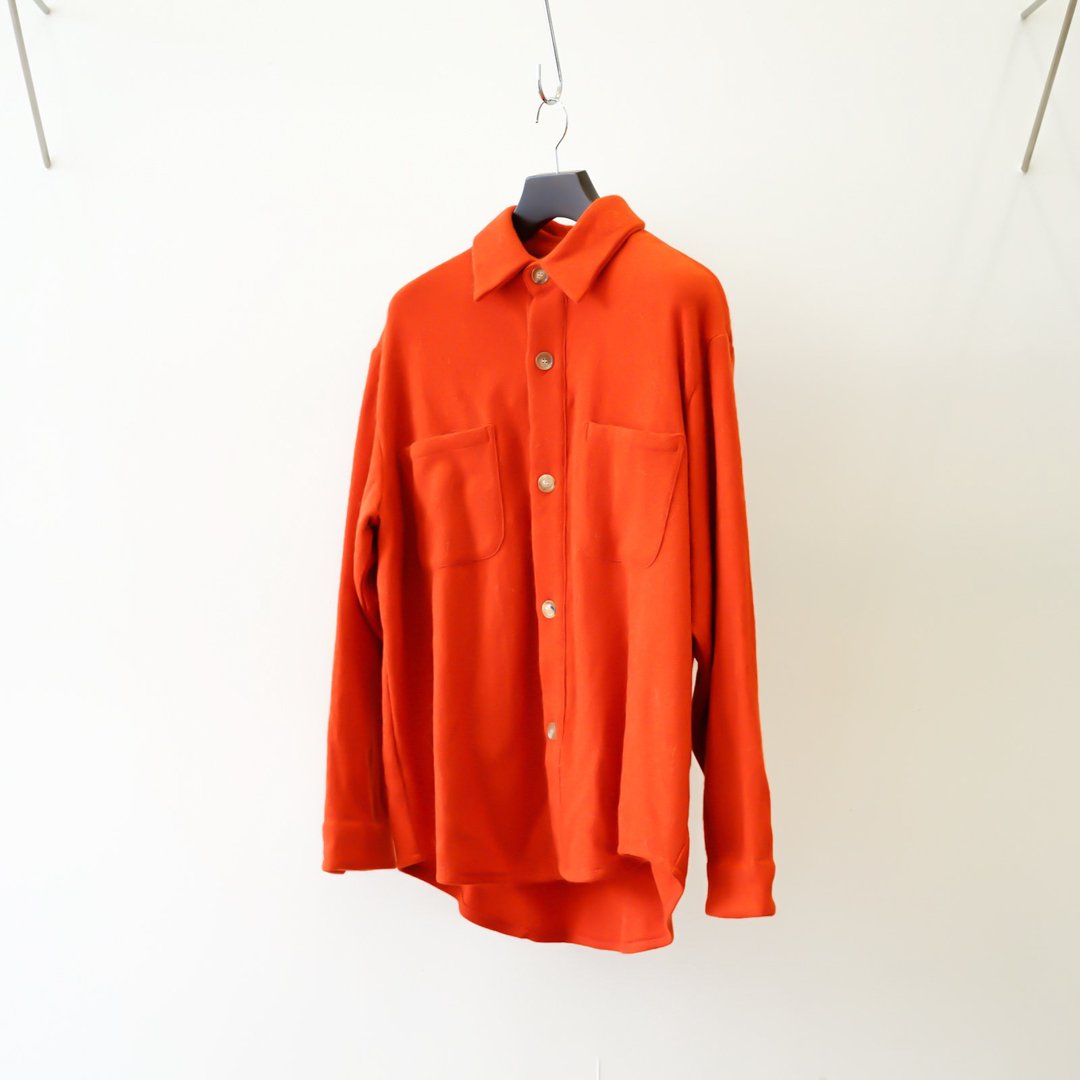 UNUSED(アンユーズド)Alpaca Tweed Shirt(US2281)/Orange