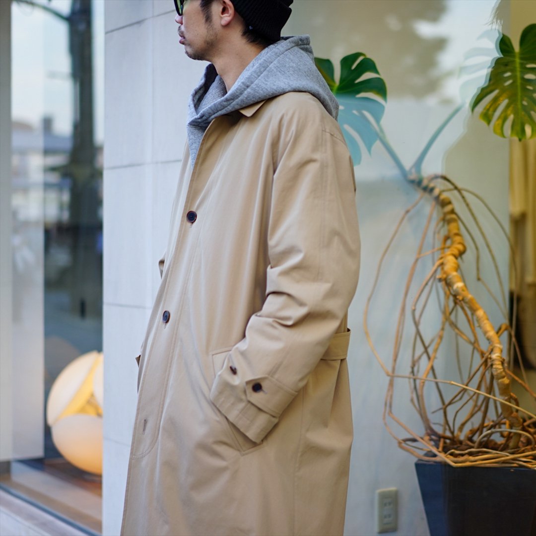 AURALEE(オーラリー)Finx Hard Twist Gabardine Soutien Collar Coat ...