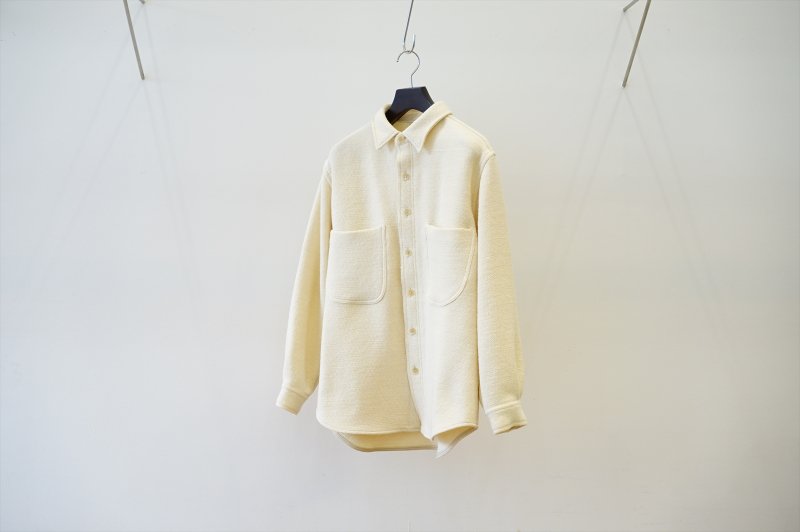 AURALEE(オーラリー)Shetland Wool Organic Cotton Woven Cloth Shirts