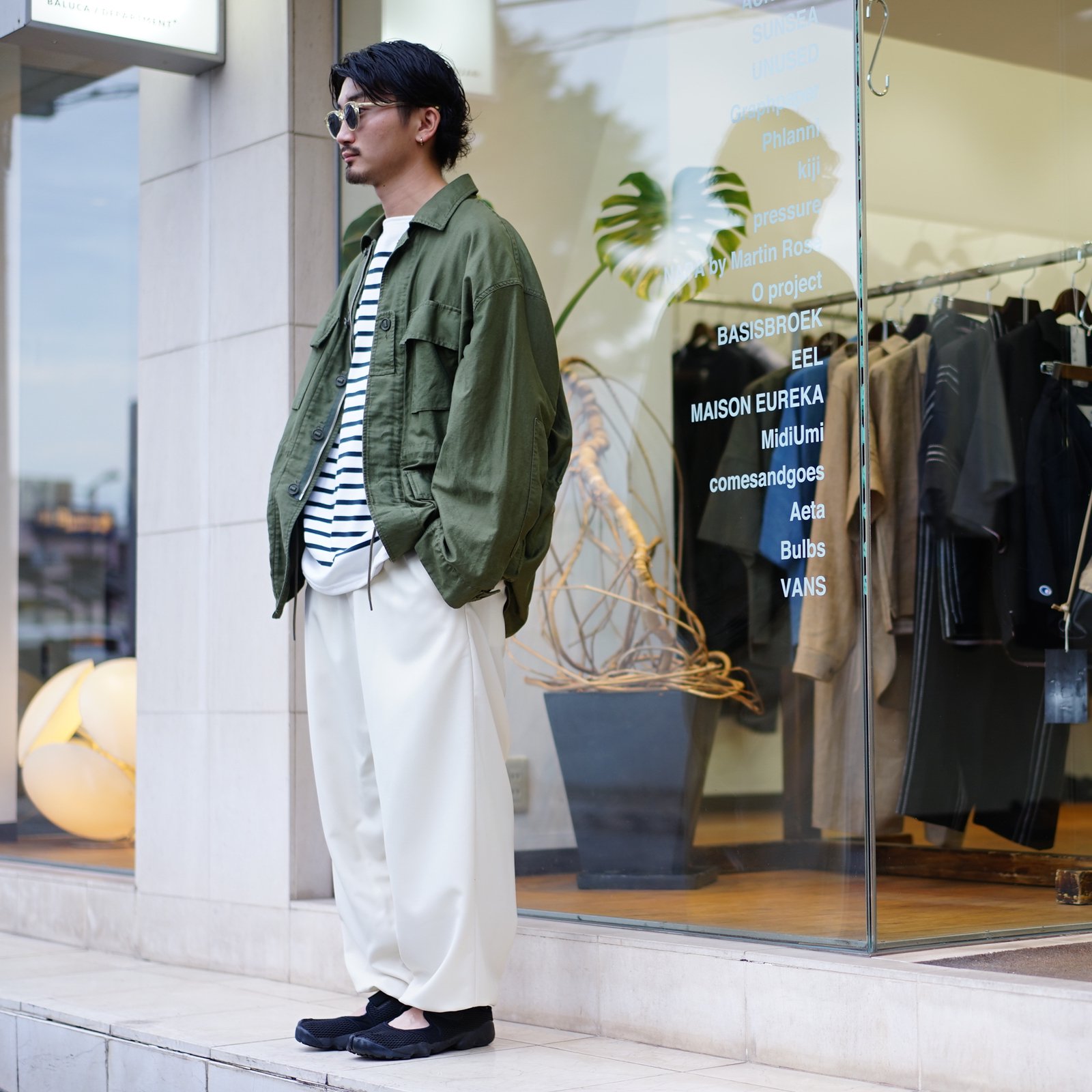 Graphpaper(グラフペーパー)Wool SergeTrack Pants(GU223-40178