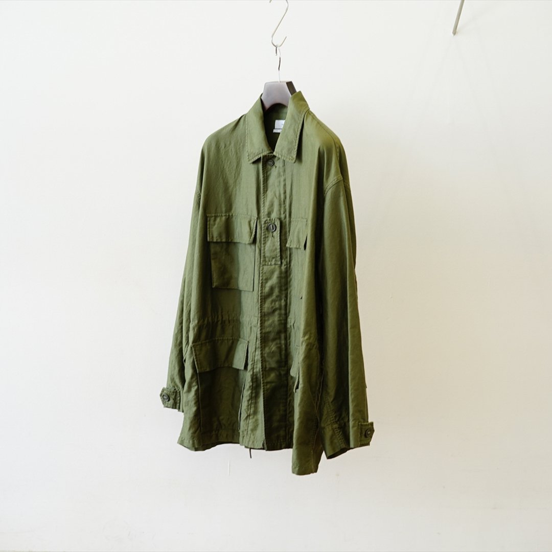Graphpaper(եڡѡ)Cotton Linen Moleskin Millitary Jacket(GU221-30094)/Khaki