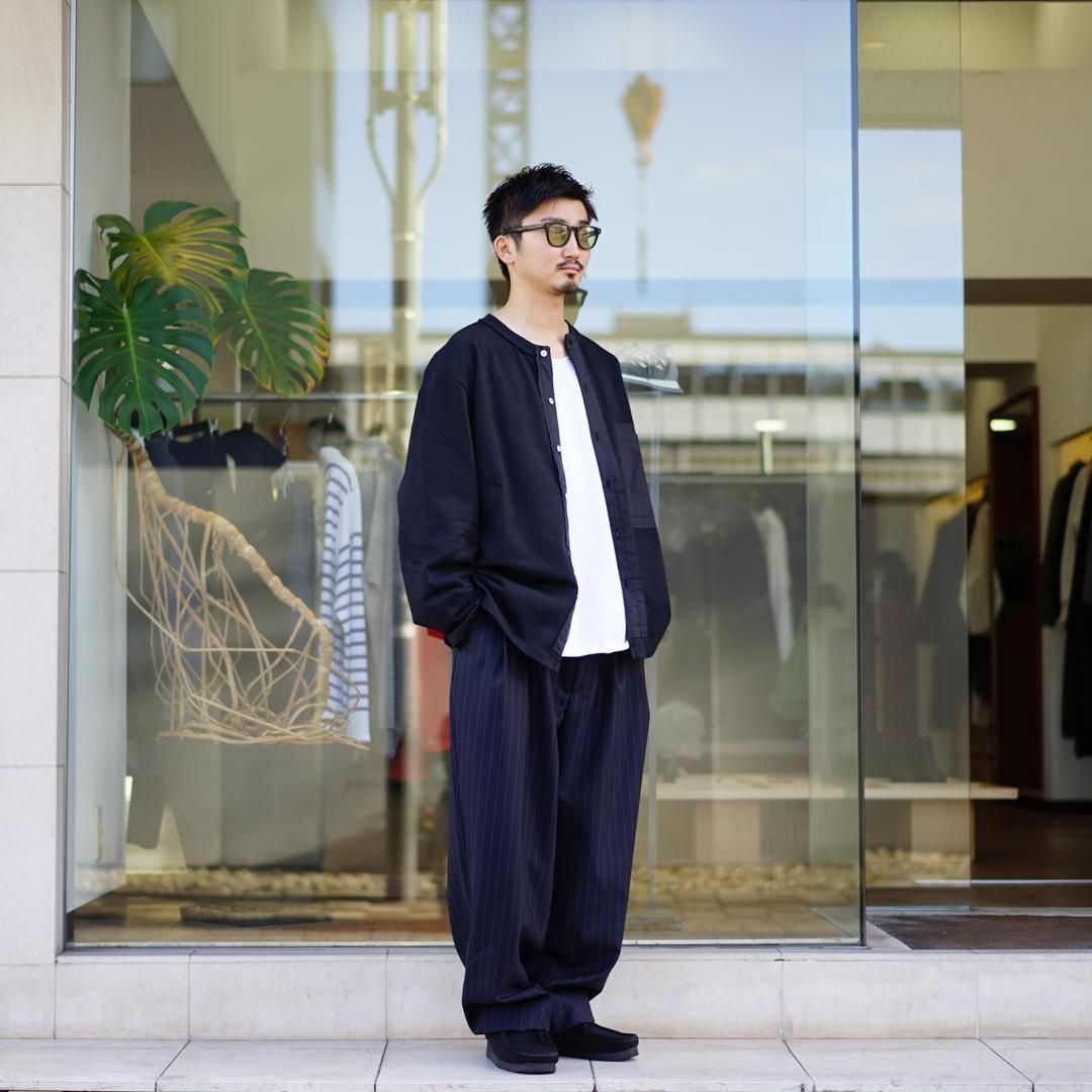 CAMIEL FORTGENS / カミエルフォートへンス | SUIT PANTS NAVY