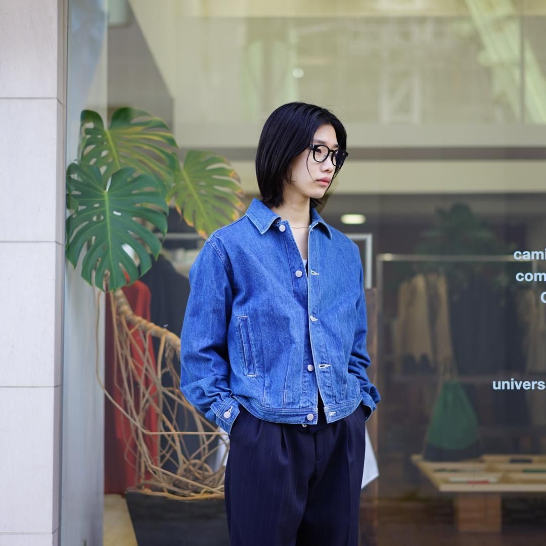 AURALEE(オーラリー)Selvedge Light Denim Blouson(A22AB01SD)/Light Indigo