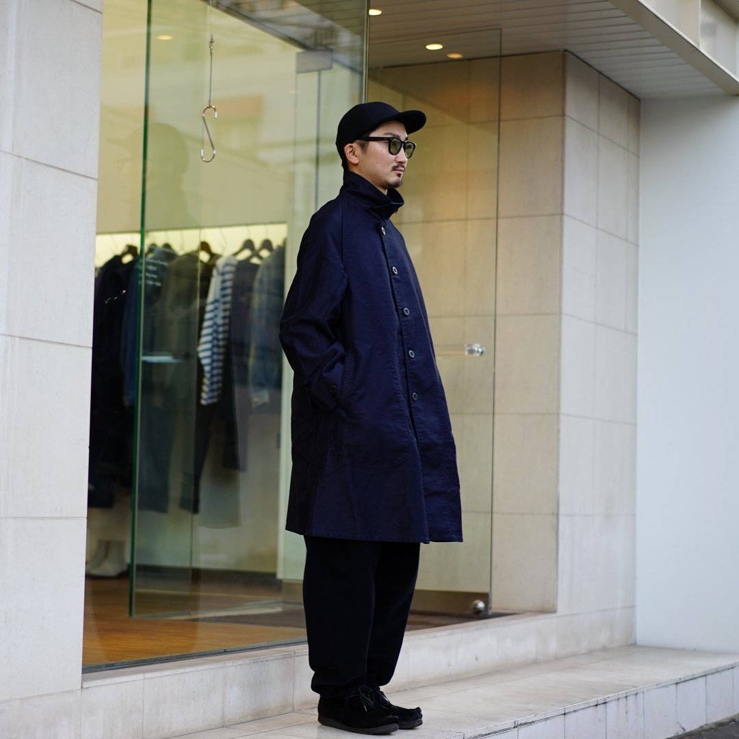 outil(ウティ)Manteau Avignon(OV-T017)/Black Indigo