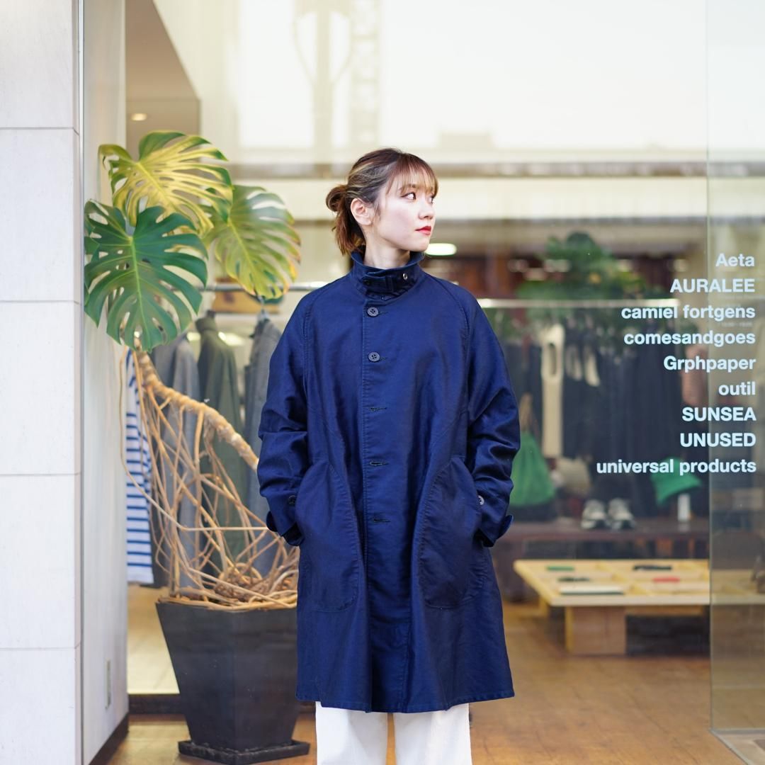 outil(ウティ)Manteau Avignon(OV-T017)/Black Indigo