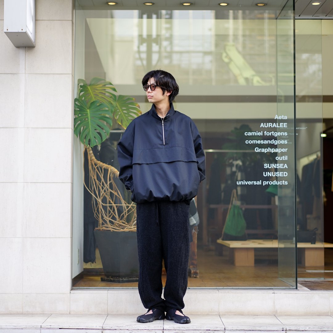 Graphpaper(グラフペーパー)Suvin Sharkskin Stand Collar Anorak