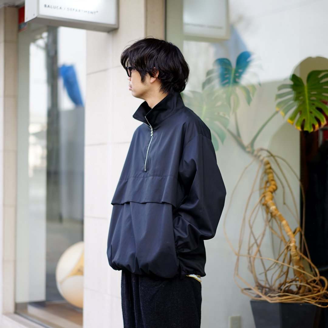 Graphpaper(グラフペーパー)Suvin Sharkskin Stand Collar Anorak