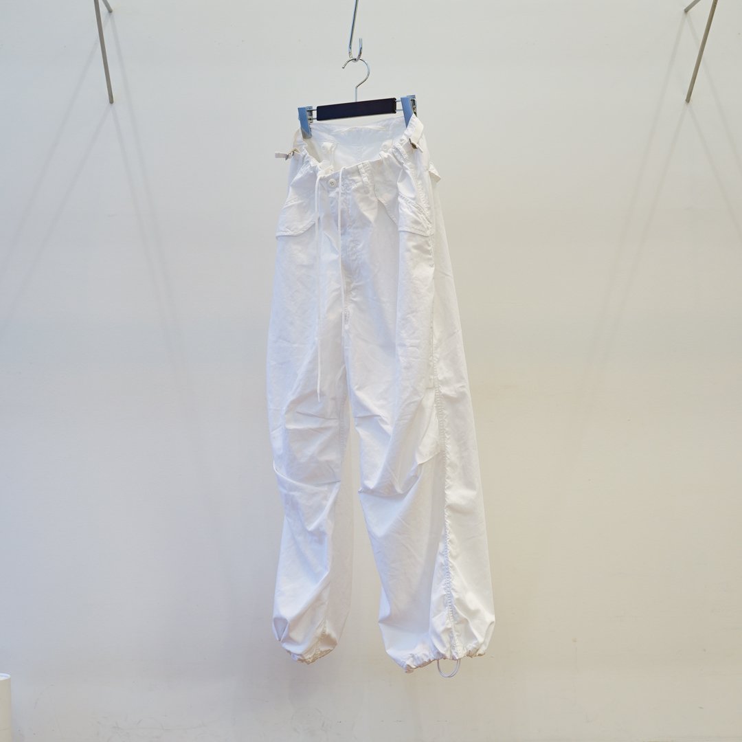[23SS] Graphpaper(グラフペーパー)Garment Dyed Twill Military Pants (GM231-40139) /White
