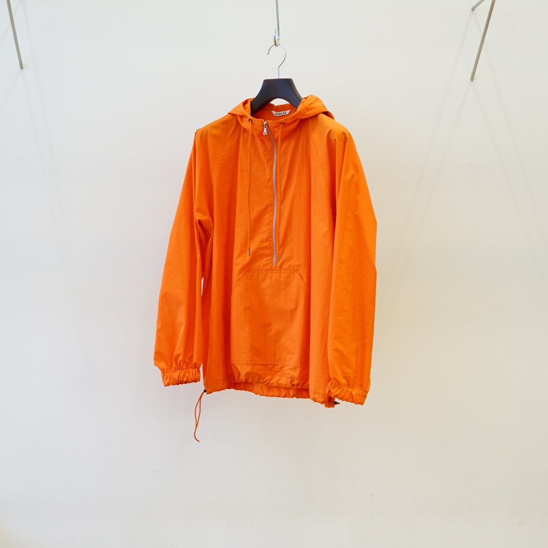 AURALEE(オーラリー)Washed Cotton Nylon Weather Hooded Zip P/O