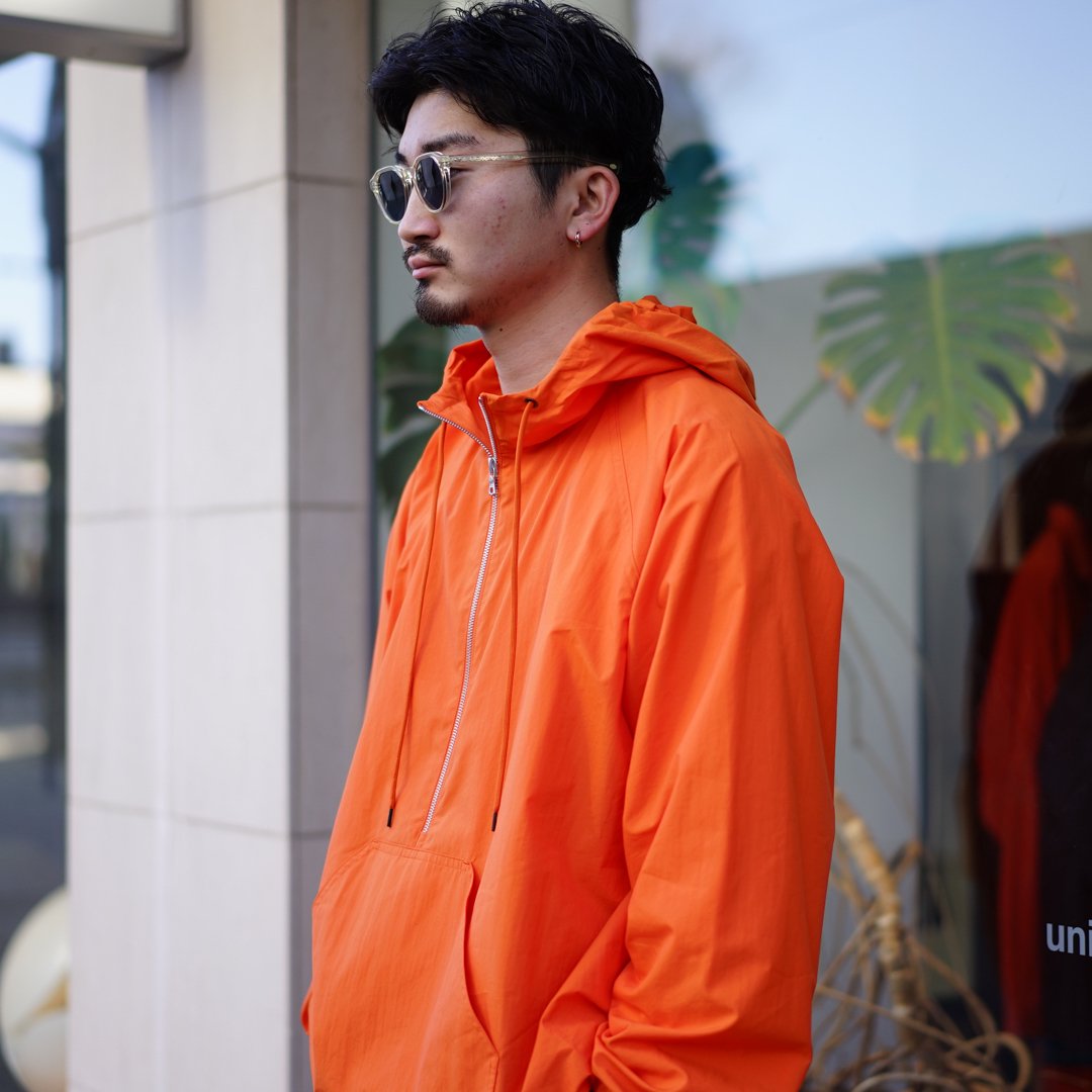 AURALEE(オーラリー)Washed Cotton Nylon Weather Hooded Zip P/O