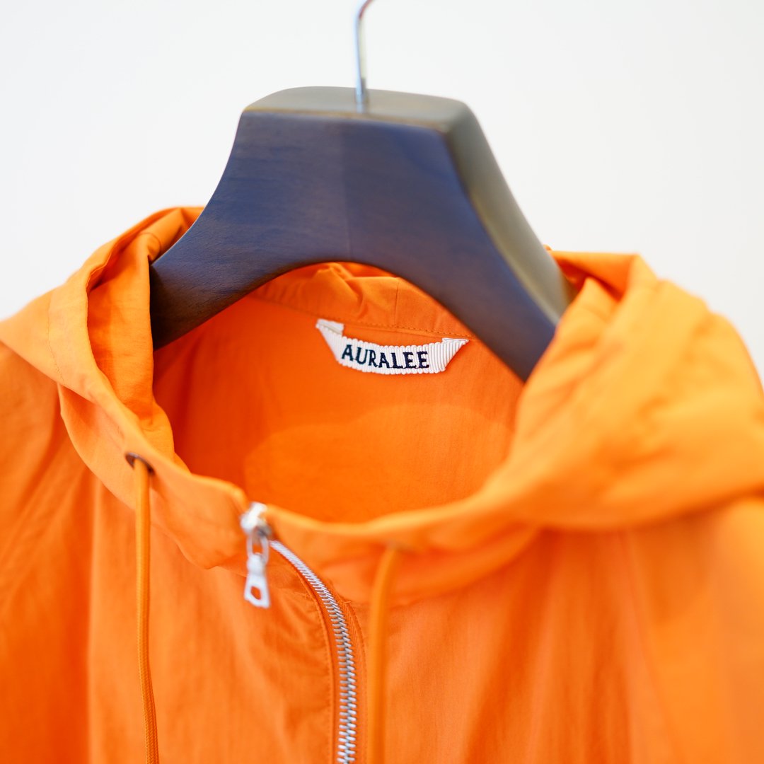 AURALEE(オーラリー)Washed Cotton Nylon Weather Hooded Zip P/O