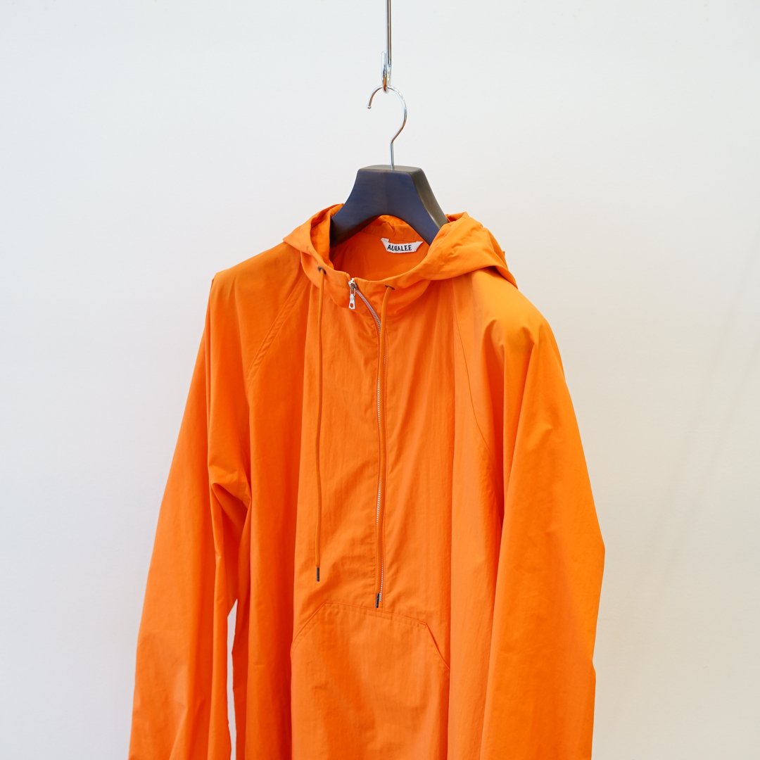 AURALEE(オーラリー)Washed Cotton Nylon Weather Hooded Zip P/O 