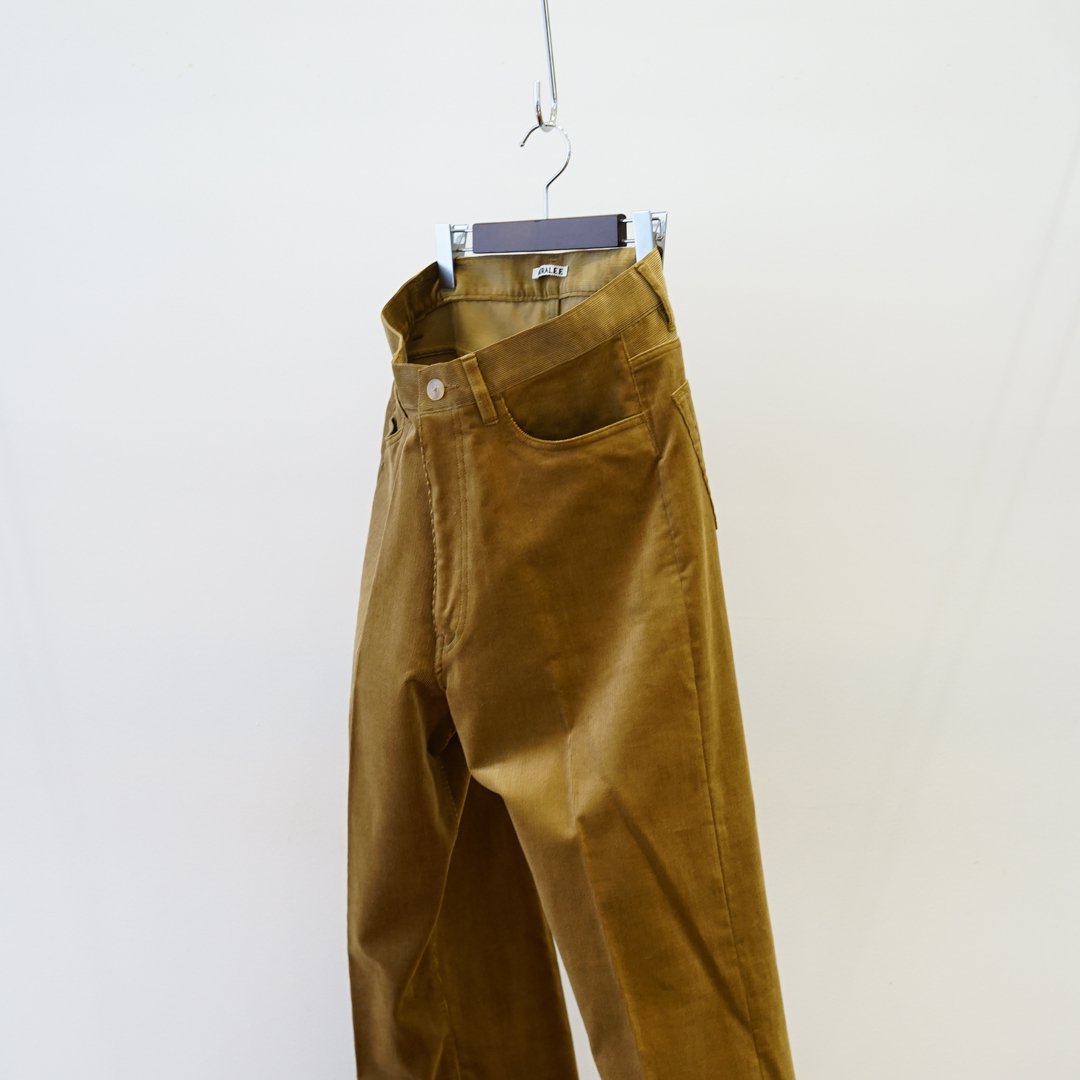 AURALEE(オーラリー)Finx Corduroy Pants (A23SP02FC)/Khaki 