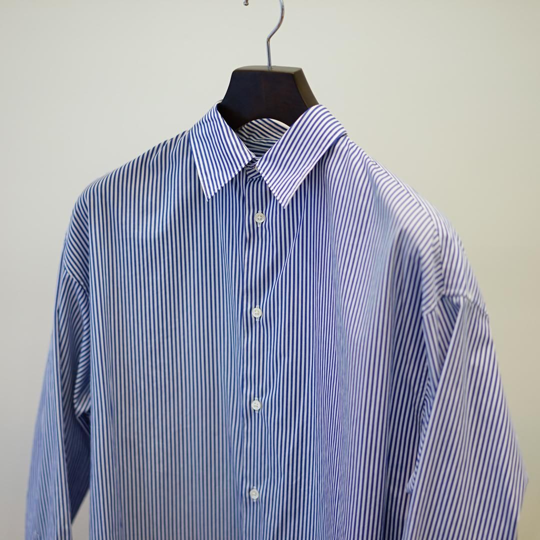 Graphpaper for women's(グラフペーパー) Broad Stripe Regular Collar