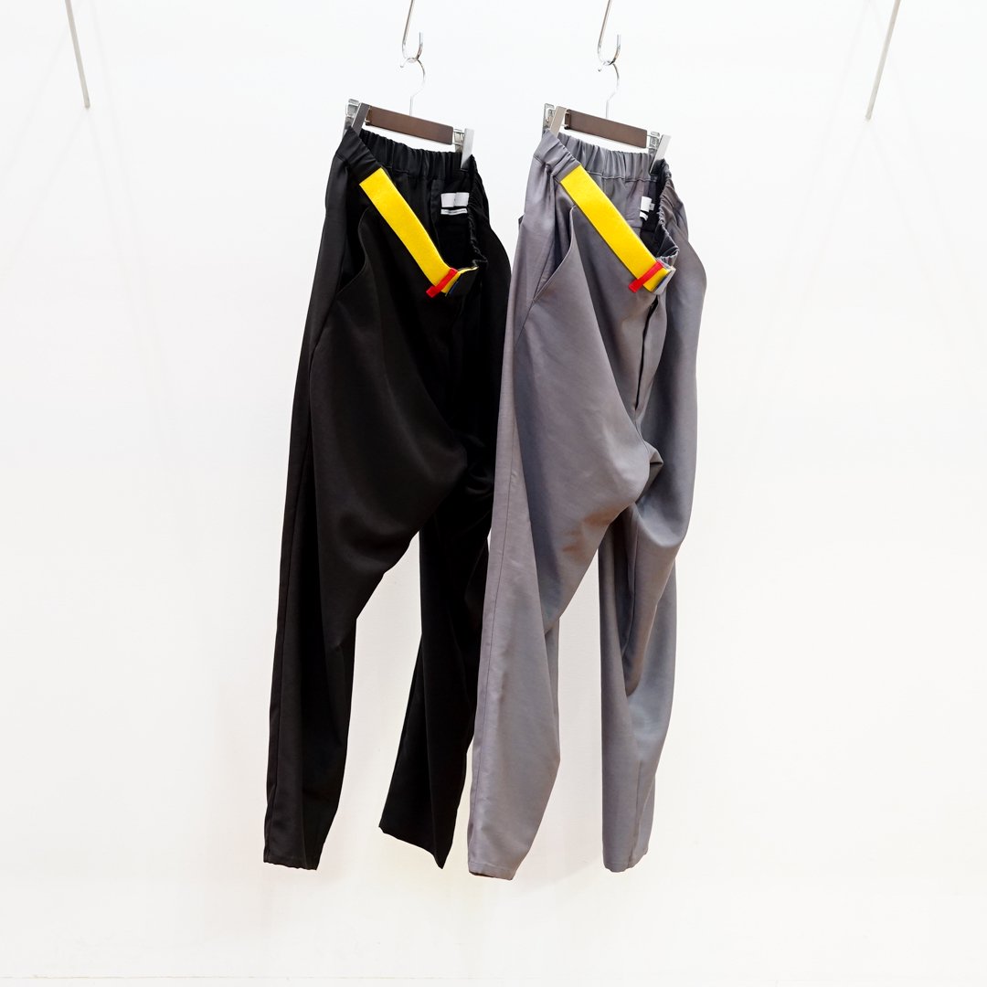 [23SS] Graphpaper(グラフペーパー)Wool Cupro Chef Pants(GM231-40033)/Gray/Black/