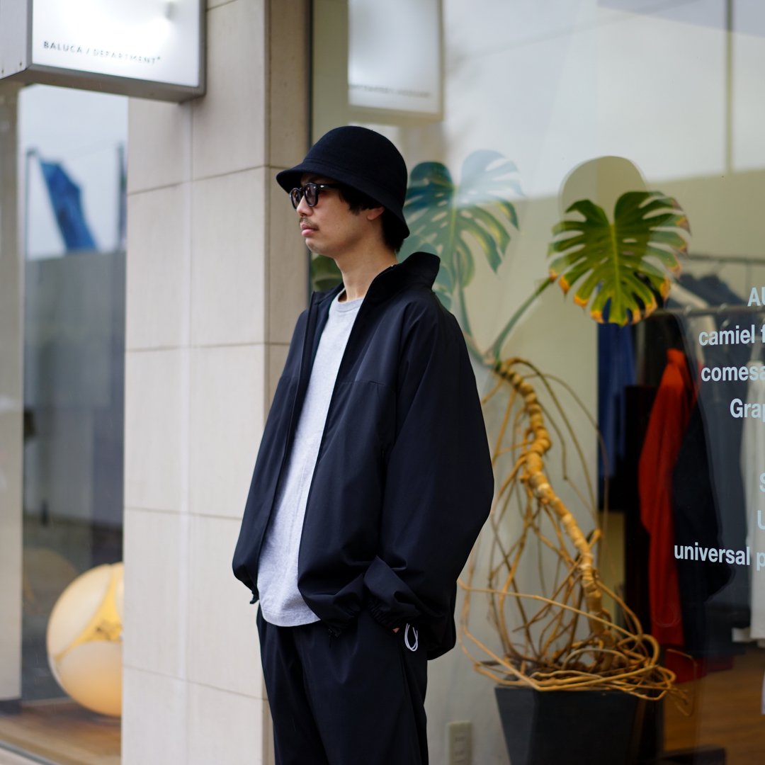 Graphpaper(グラフペーパー)Semi-Dull Poplin Stand Collar Blouson